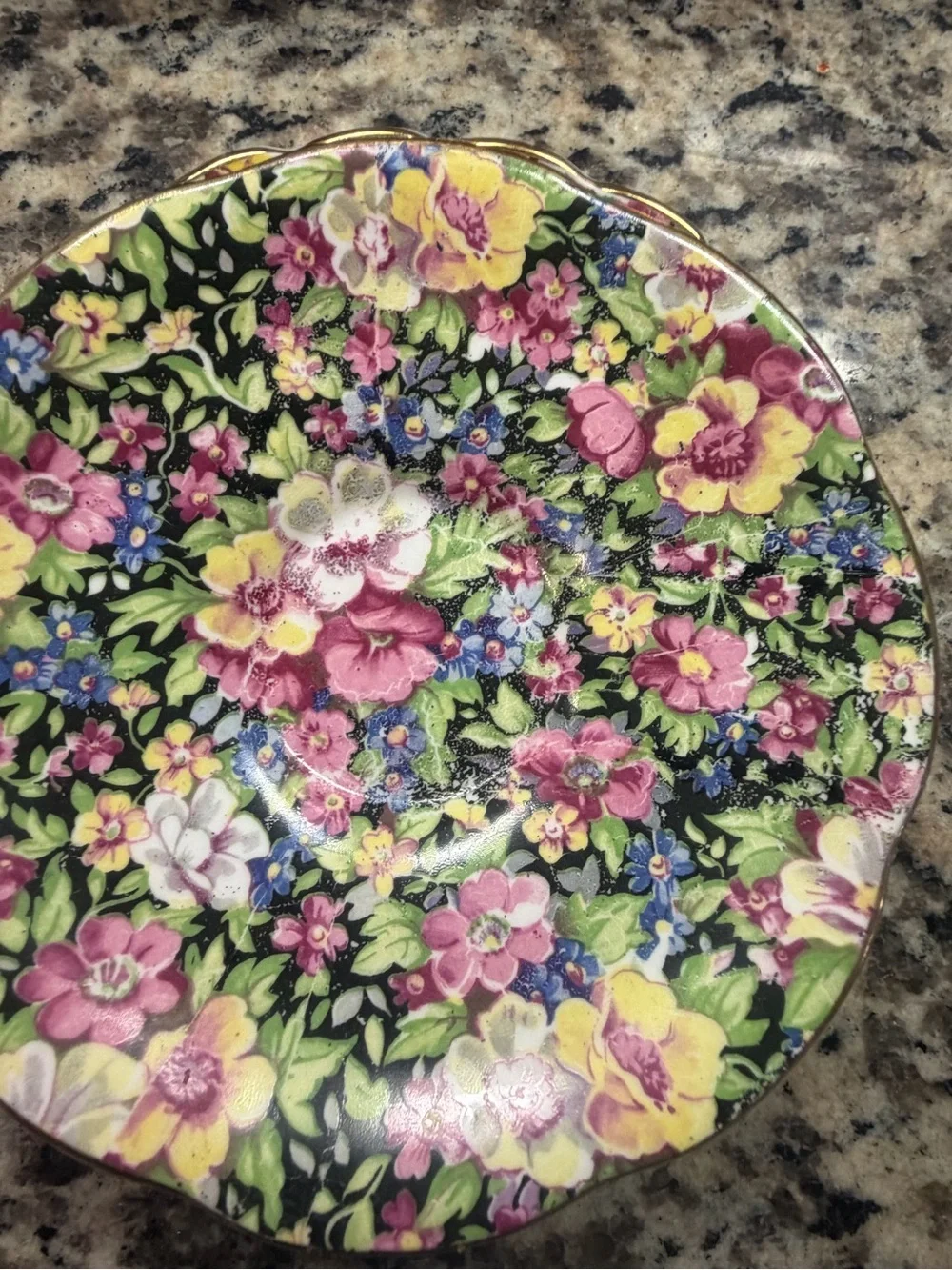 🌺 Five Vintage Rosina Bone China Tea Cup and Saucer Pink Floral Gold Rim